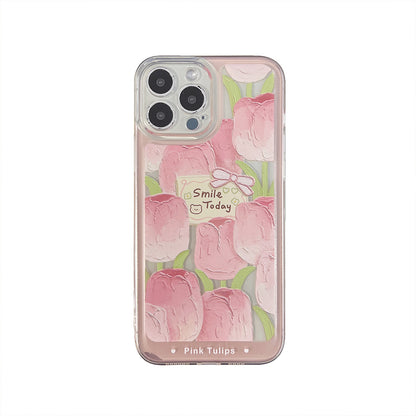Oil Painting Texture Floral iPhone Cover