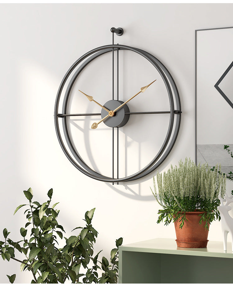 Nordic Minimalist Large Silent Wall Clock 20 Inches
