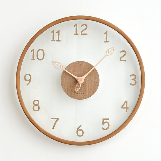 Analogue Wall Décor Wood Clock for Home