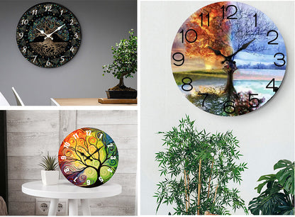 Famous Painting Theme Silent Wall Clock 12 Inches