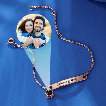 Photo Projection Nameplate Bracelet