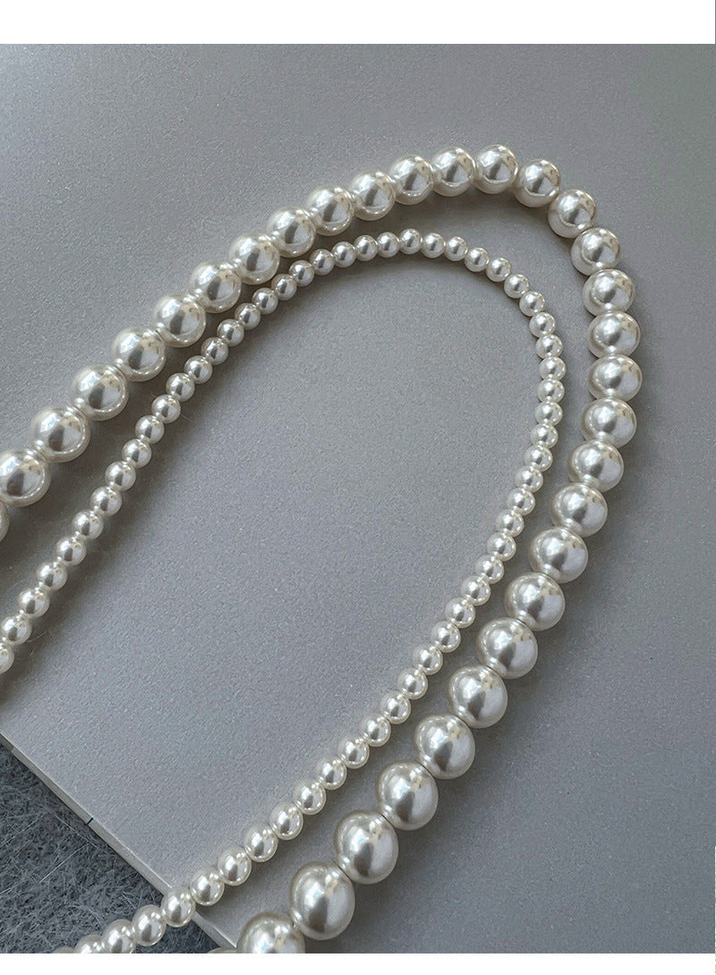 Versatile Trio Pearl Necklace for Women