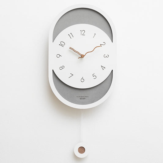 Unique Pendulum Wall Décor Clock for Living Room