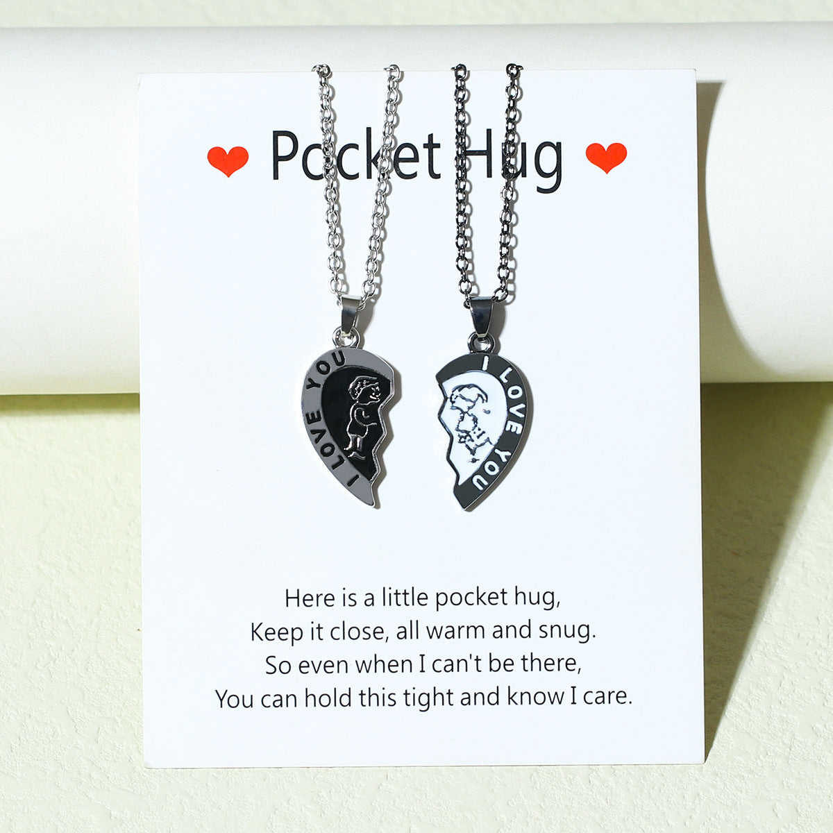 Half Hearts Romantic Necklaces Gift Set for Couples