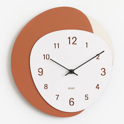 Irregular Shape Modern Wall Clock for Study Room