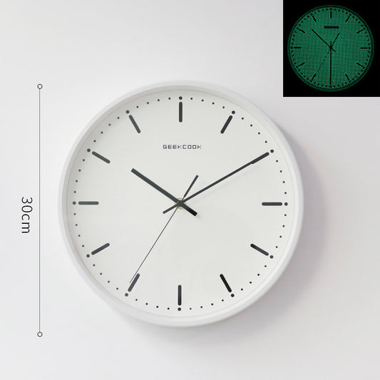 Minimalist Night Glowing Analog Wall Clock