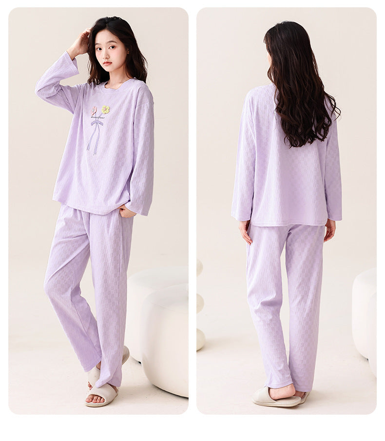 2-Piece Women PJs Pajamas Set 100% Pure Cotton