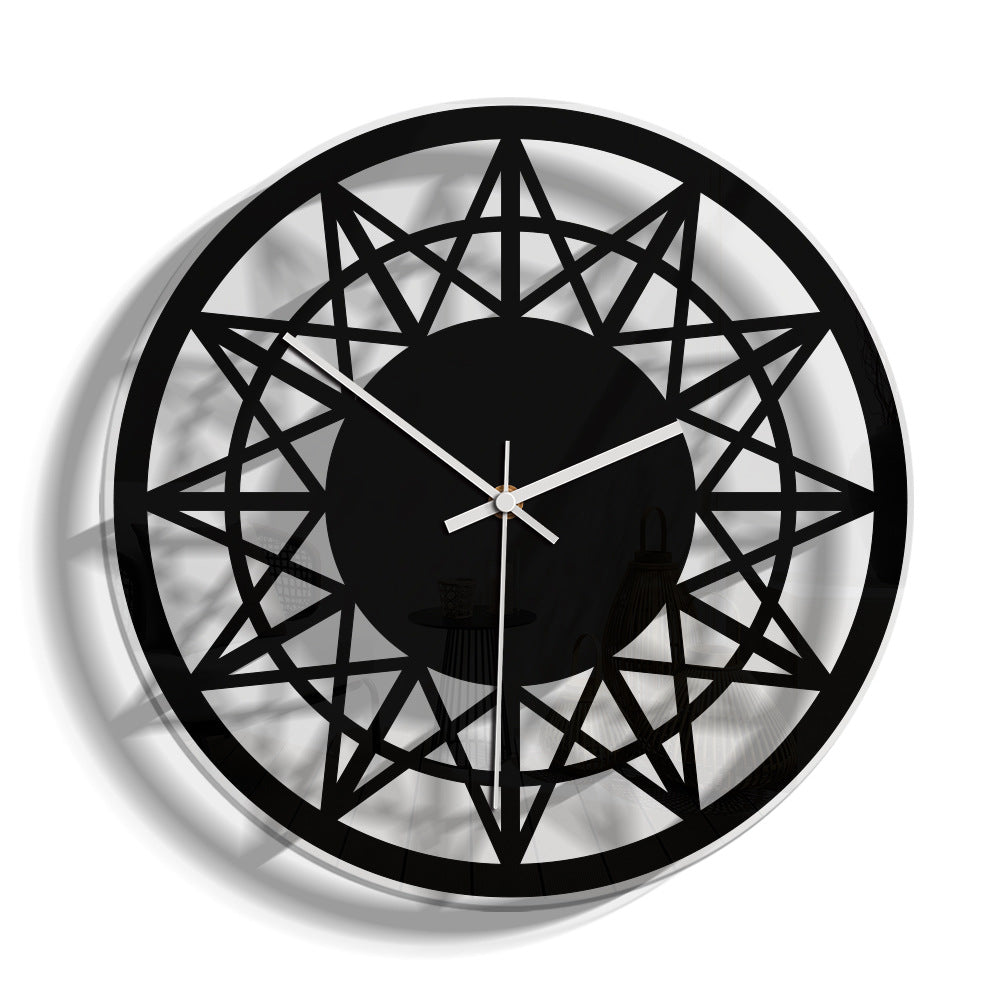 Geometric Soundless Wall Décor Clock for Home
