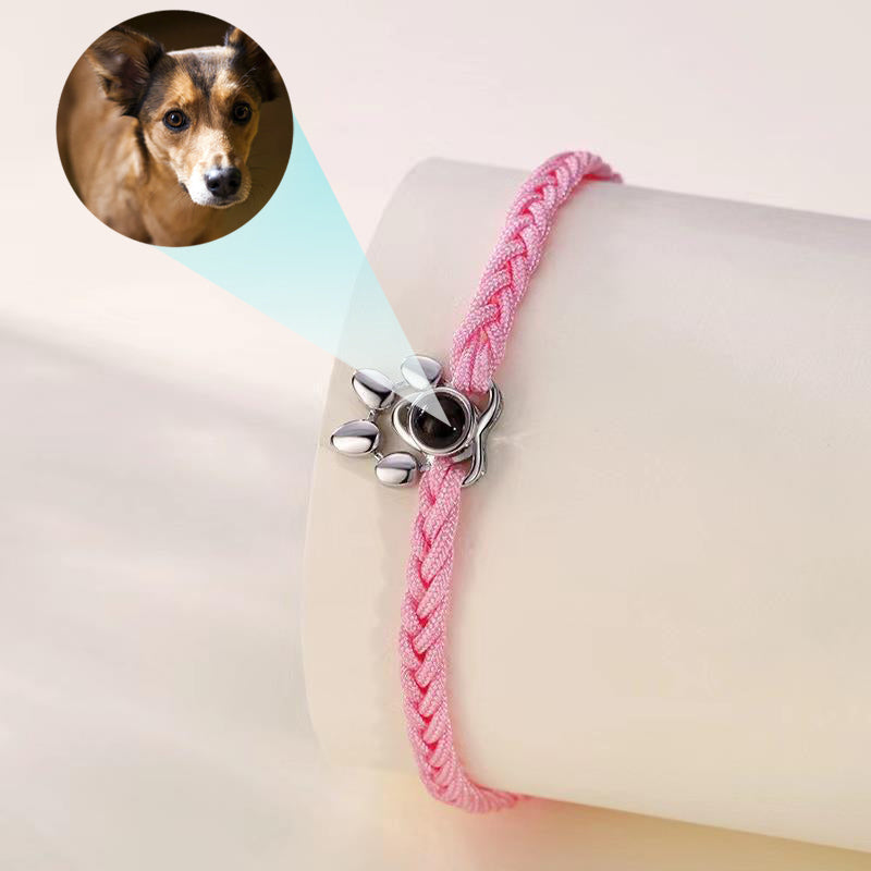 Pet Photo Projection Memorial Bracelet