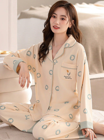 Women's Best Long Pyjamas Set 100% Cotton