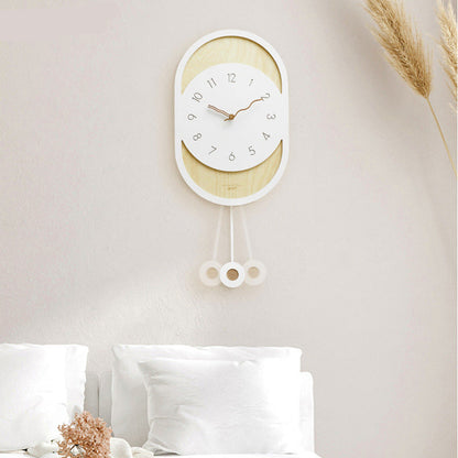Unique Pendulum Wall Décor Clock for Living Room
