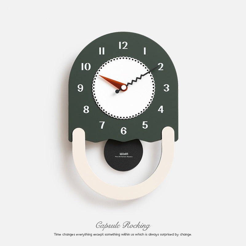 Long Wall Decoration Pendulum Clock for Kids Bedroom