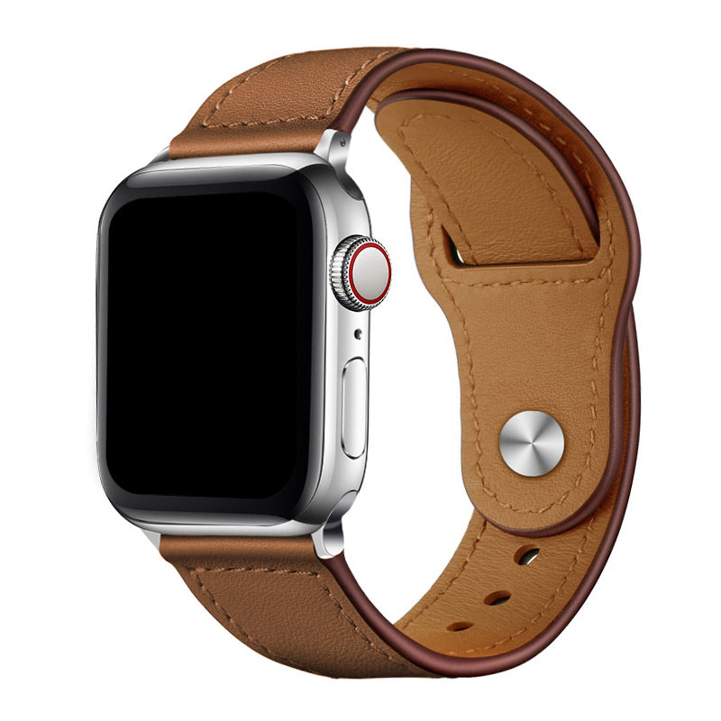 Real Leather Watch Band for Apple Series 1 to 8 Ultra SE Loforay.com