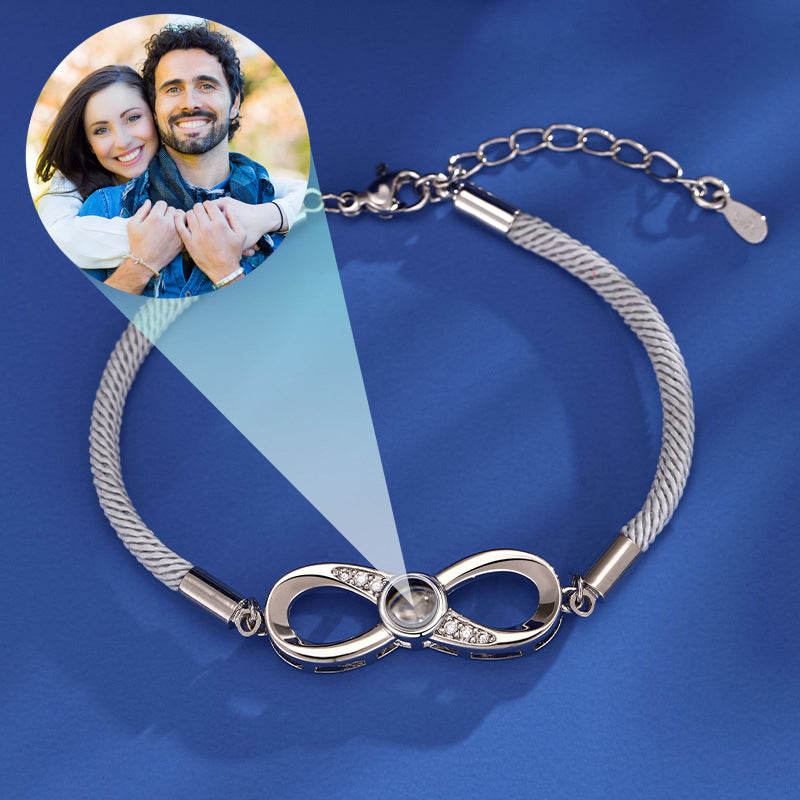 Photo Projection Infinity Bracelet