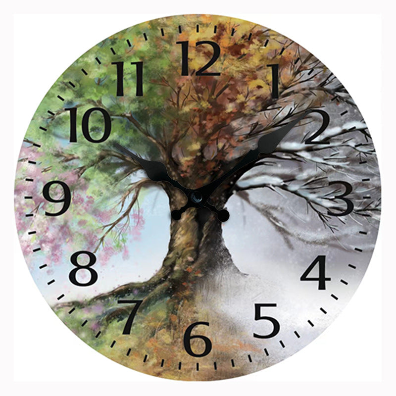 Famous Painting Theme Silent Wall Clock 12 Inches