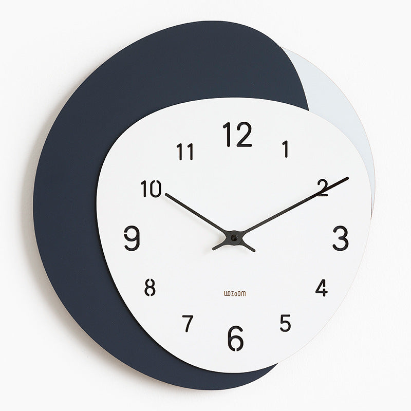 Irregular Shape Modern Wall Clock for Study Room