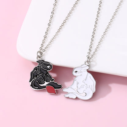 Cute Ghosts Best Friend Necklaces Gift Set for 2