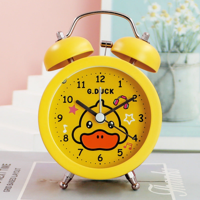 Cute Duck Bedside Table Clock for Kids Bedroom