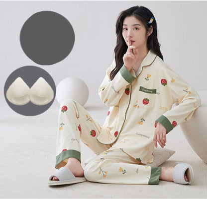 Cute Loungwear and Pajamas Set for Women 100% Cotton