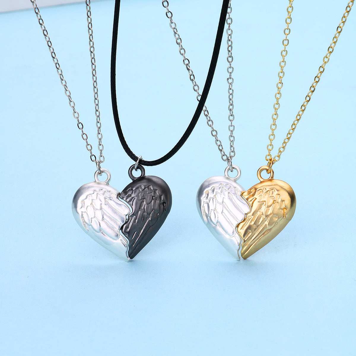 Angel Wings Magnetic Necklaces Gift for Couples