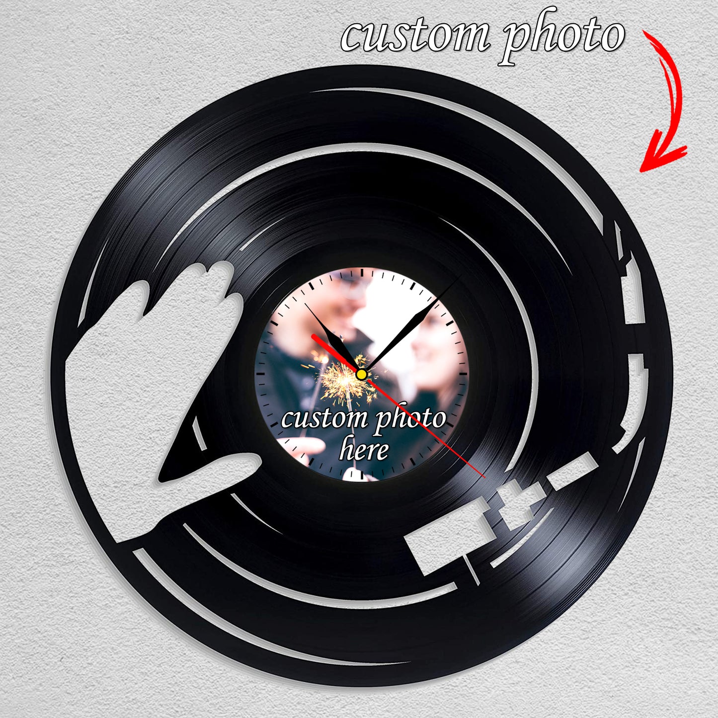 Best Ever Gift for DJ Boyfriend Custom Photo Wall Clock