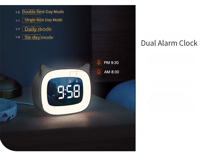 Digital Luminous Alarm Table Clock for Kids Bedroom