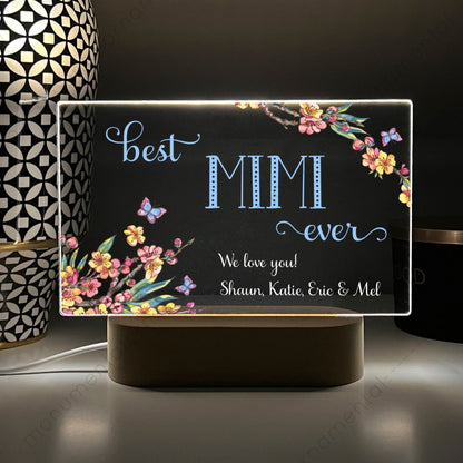 Personalized Acrylic Night Light Gift for Mom