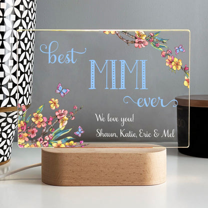 Loforay™ Personalized Acrylic Night Light Gift for Mom