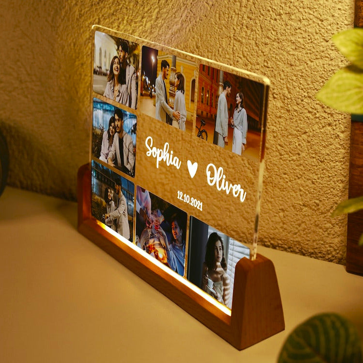 Loforay™ Custom Couples Photo Album Acrylic Lamp