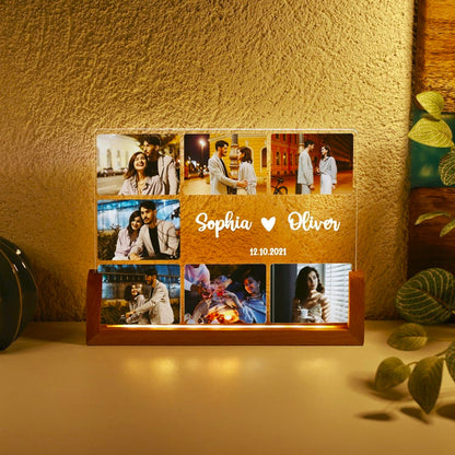 Loforay™ Custom Couples Photo Album Acrylic Lamp