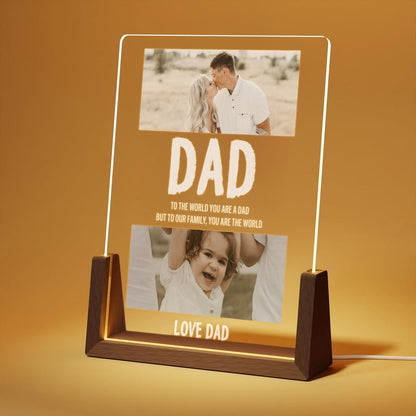 Loforay™ Personalized Dad Photo Bedside Led Lamp