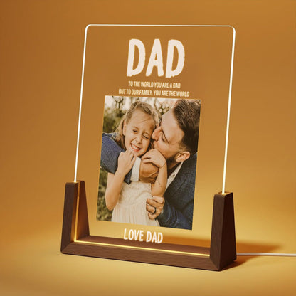 Loforay™ Personalized Dad Photo Bedside Led Lamp