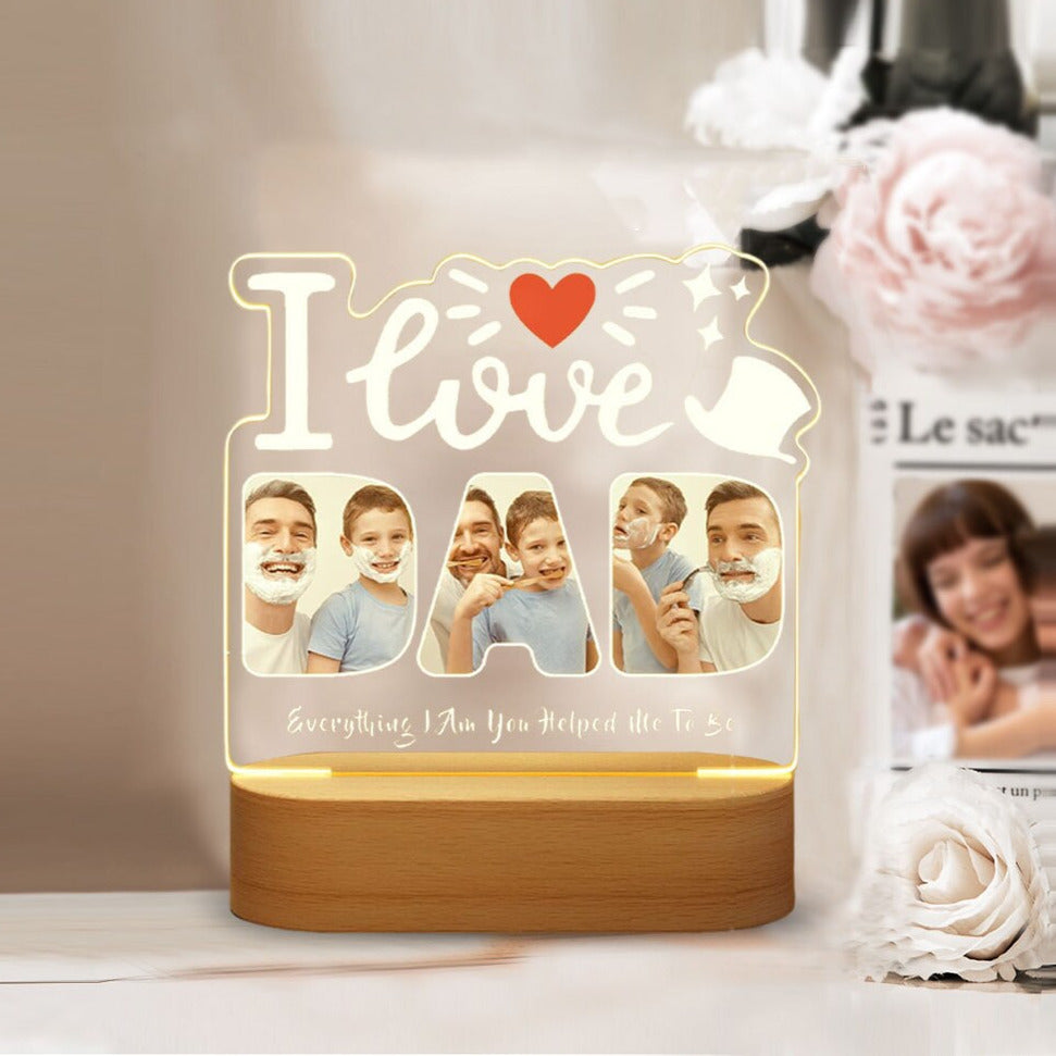 Loforay™ Custom Photo Dad Bedroom Night Light