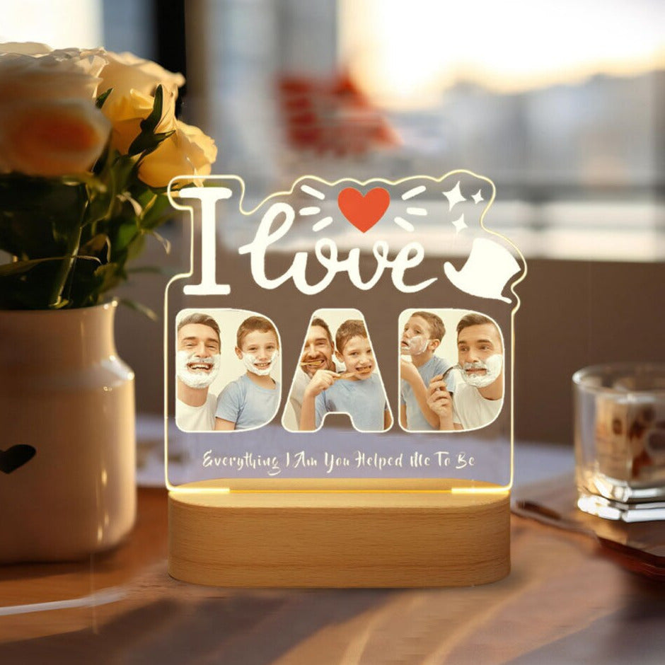 Loforay™ Custom Photo Dad Bedroom Night Light