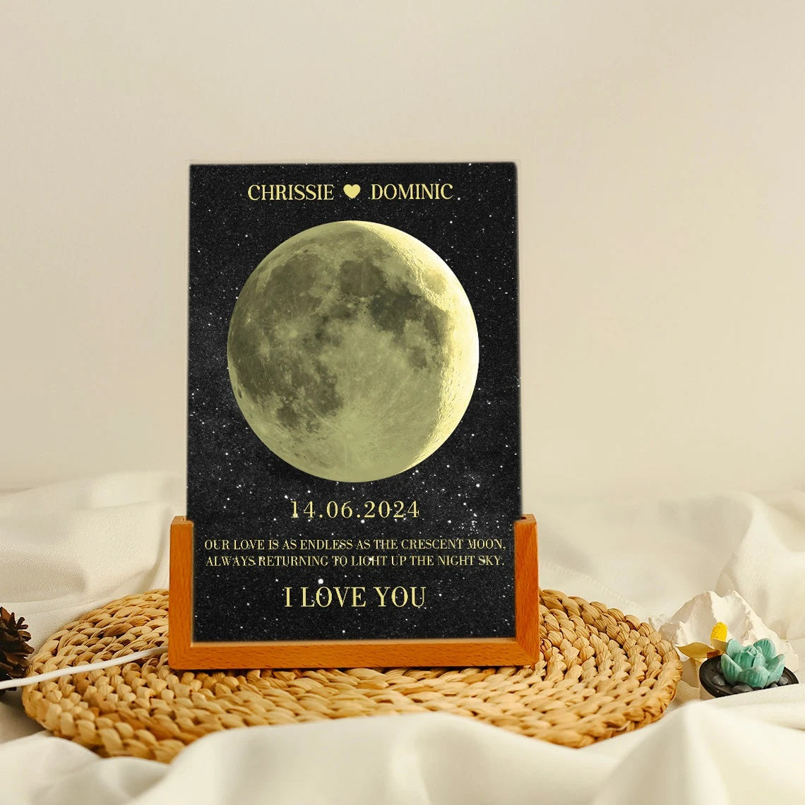 Loforay™ Moon Phase Born Day Night Light