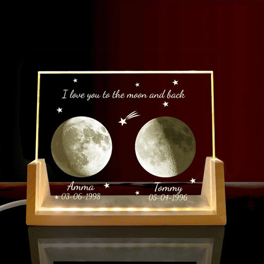 Personalized Moon Phase Lamp