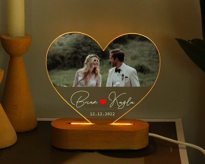 Loforay™ Custom Wedding Photo Acrylic LED Lamp