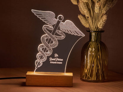 Personalized Name Table Lamp for Doctor