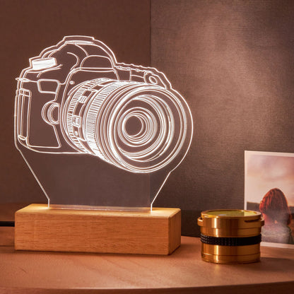 Personalized Acrylic Lamp Gift for Photographer