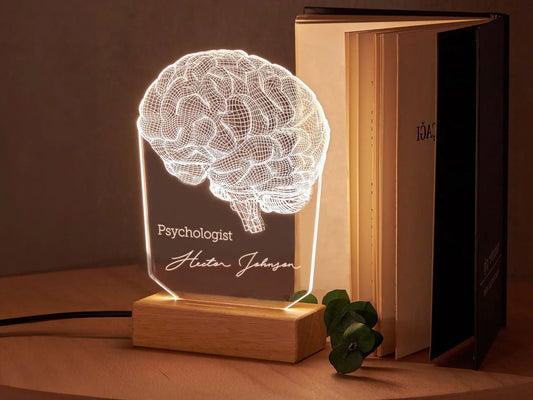 Personalized Desk Lamp for Psychologist or Psychiatrist