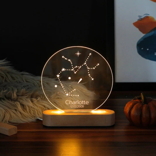 Custom Zodiac Lamp - Kid's Bedroom Décor