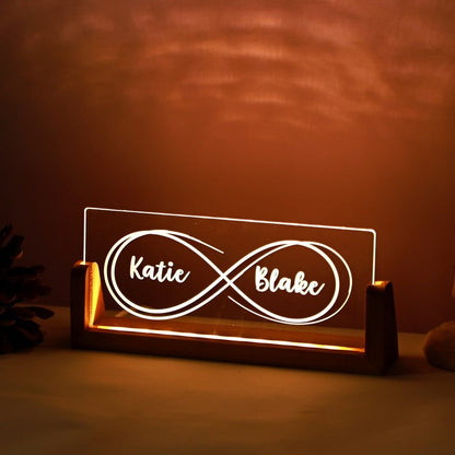 Personalized Couple's Names Led Lamp