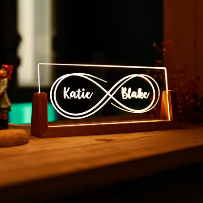 Personalized Couple's Names Led Lamp