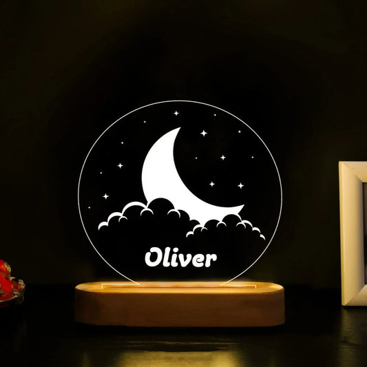 Kids Bedroom Décor Personalized Acrylic Lamp