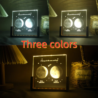 Personalized Moon Phase Lamp