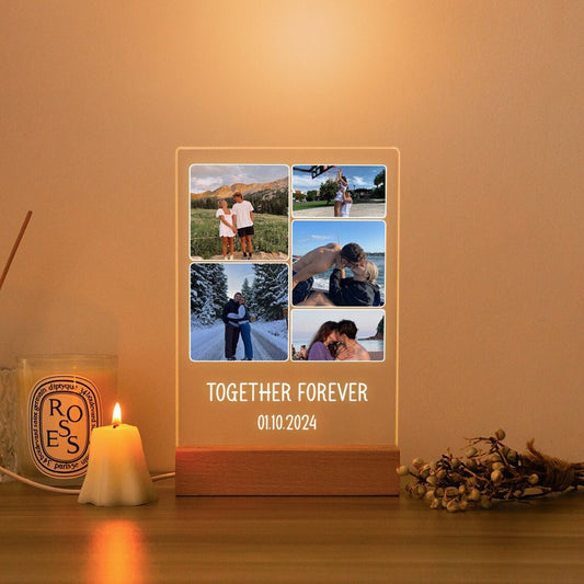 Couple Photos Night Acrylic Lamp