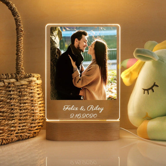 Custom Couples Photo Led Lamp