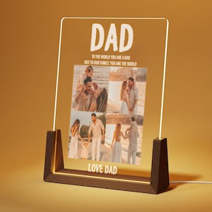 Loforay™ Personalized Dad Photo Bedside Led Lamp