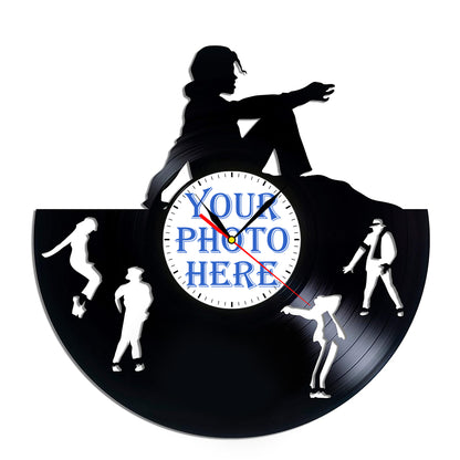 Gift for Dancer Personalized Photo Lp Record Wall Clock