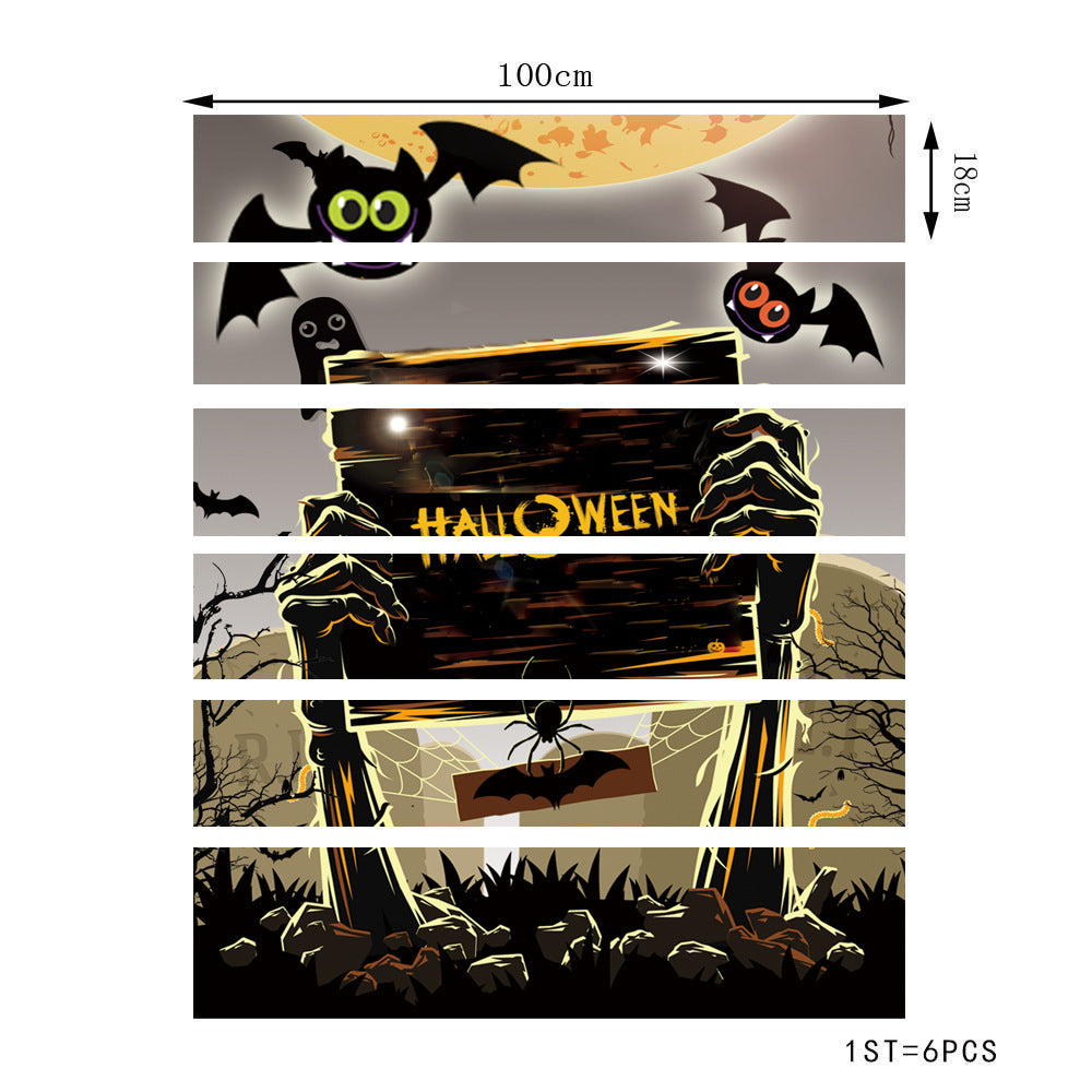 Halloween Theme Decoration Sticker for Stairs